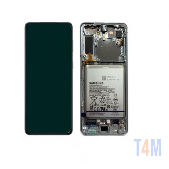 TOUCH DISPLAY COM FRAME E BATTERY SAMSUNG GALAXY G996/S21 PLUS 5G 2021 SERVICE PACK NEGRO (GH82-24744A/2455A/24505A)